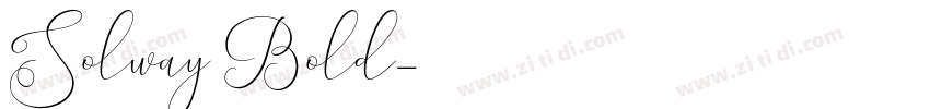 Solway Bold字体转换